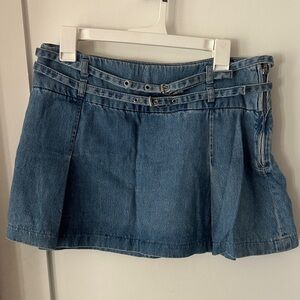 Zara Blue Denim Mini Skirt